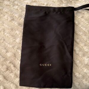 Gucci Black and Gold Dust Bag